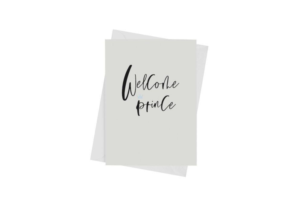 WELCOME PRINCE CARD