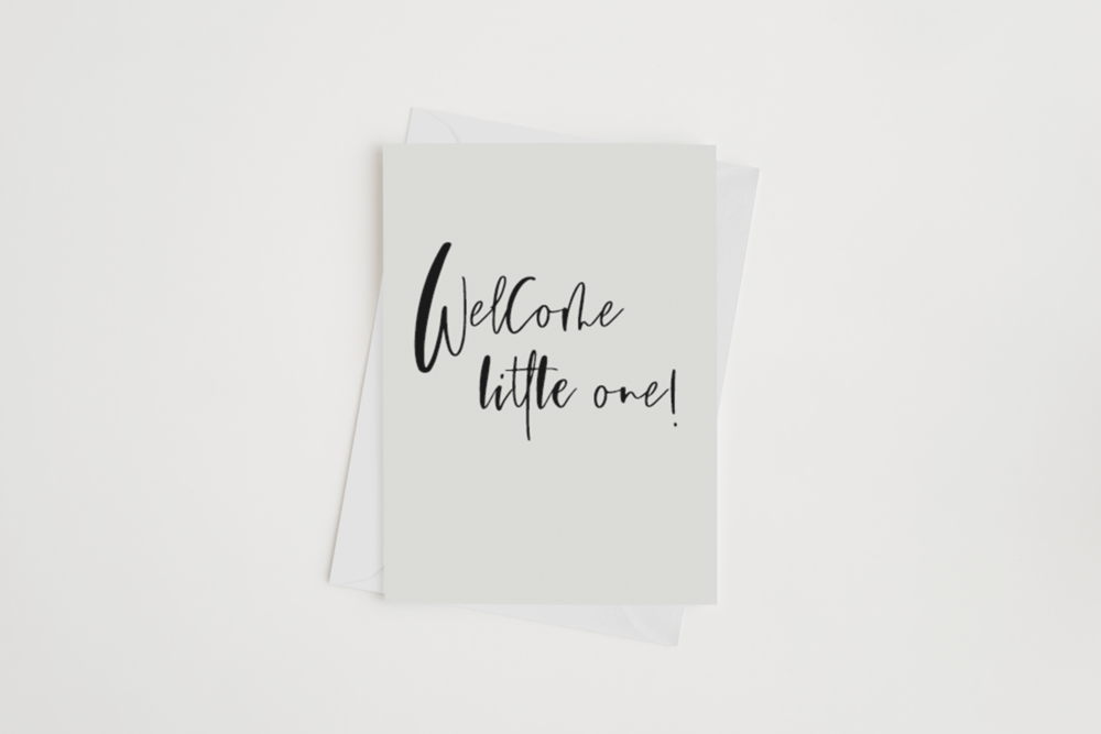 WELCOME LITTLE ONE CARD